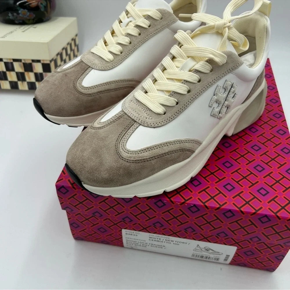 Women’s Tory Burch good luck trainer sneaker size 9